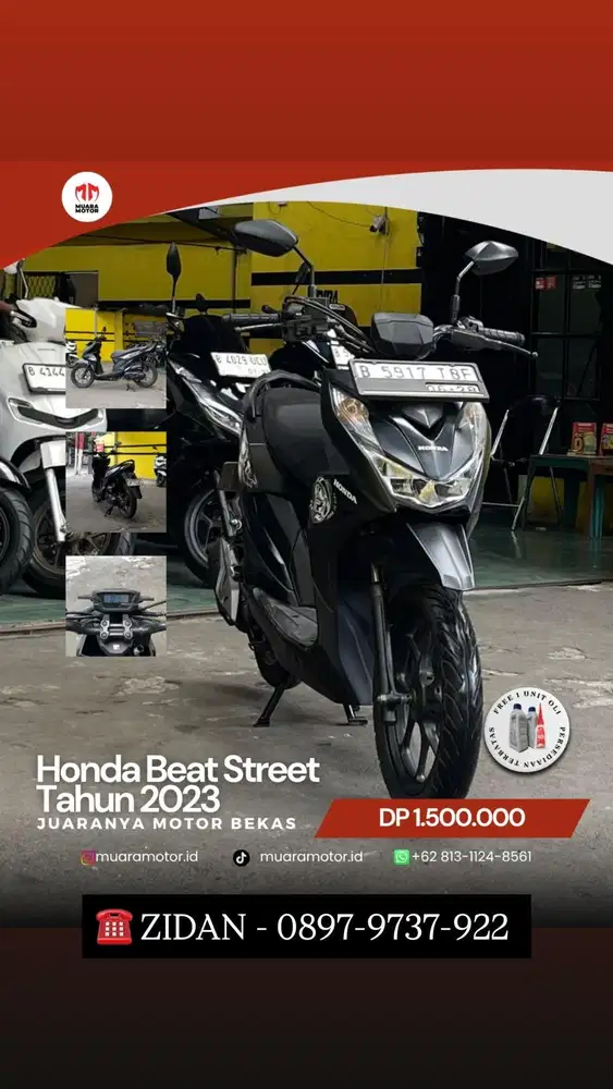 HONDA BEAT STREET 2023 SURAT2 KOMPLIT !!!