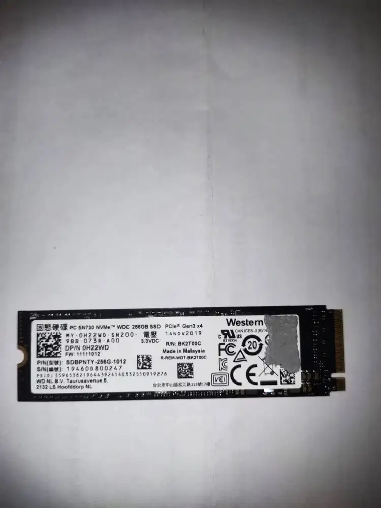 SSD M2 NVMe 256 GB