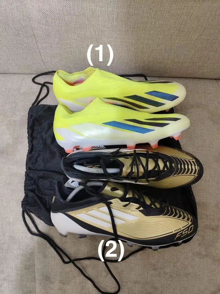 Sepatu bola Adidas X Crazyfast Elite LL FG Dan Adidas F50 Elite messi