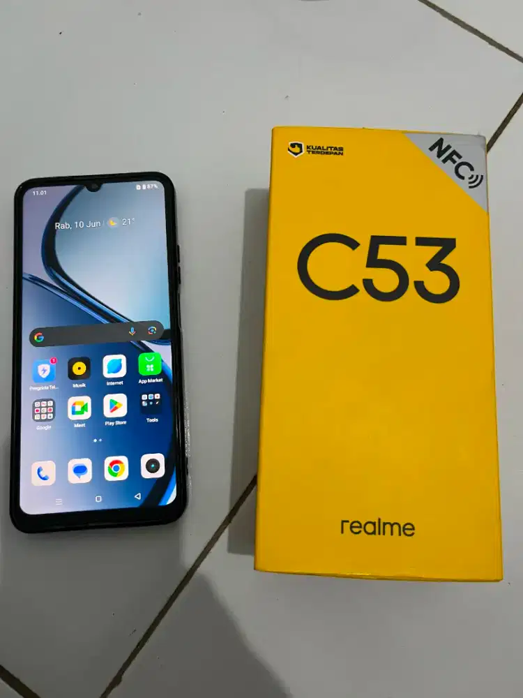 Dijual Hp Realme C53 Ram 6/128 Fullsett Nominus