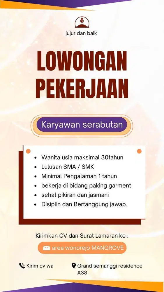 Lowongan kerja surabaya