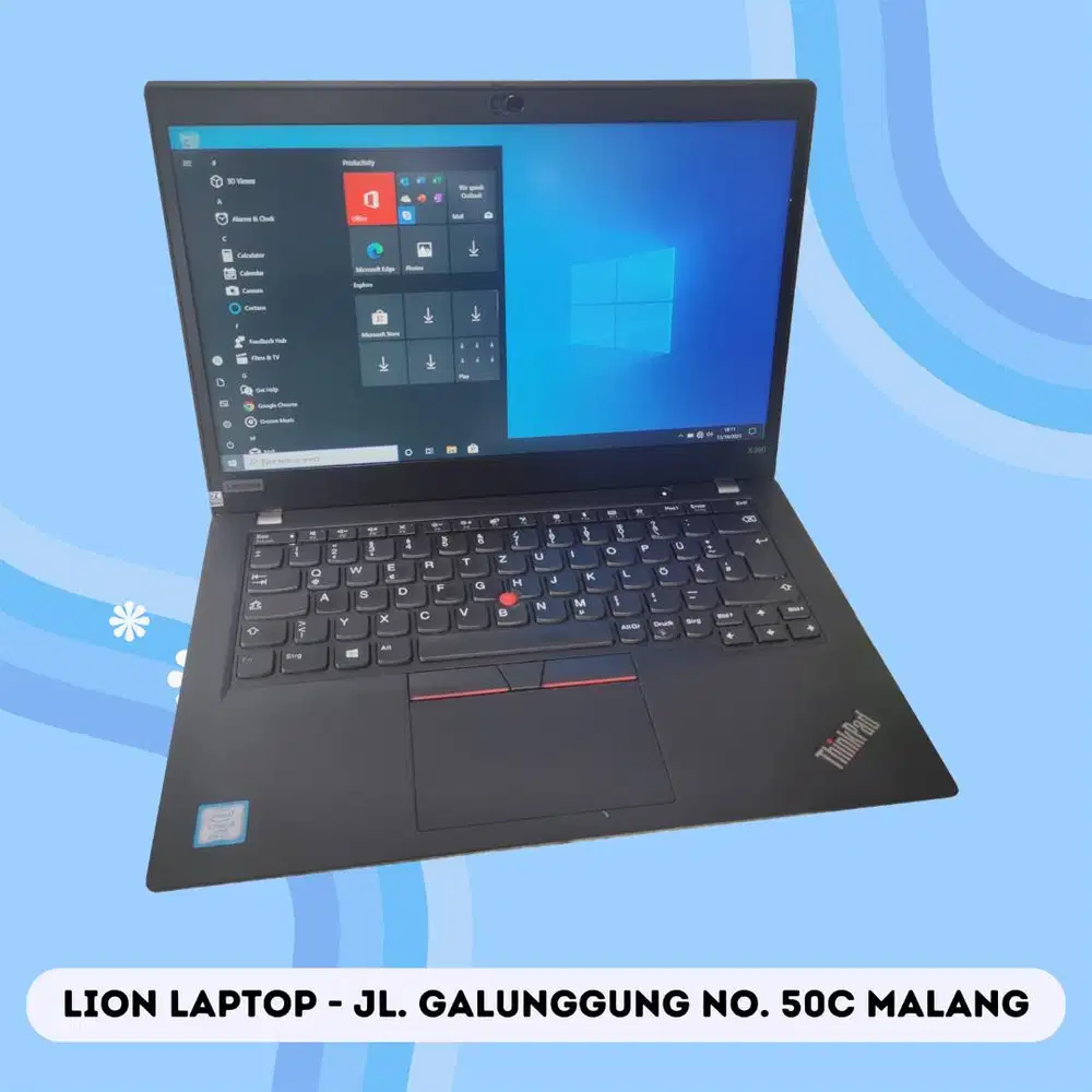RAM 16GB SSD 256GB Core i5 Gen 8 Slim Lenovo Thinkpad X390 [10|06]