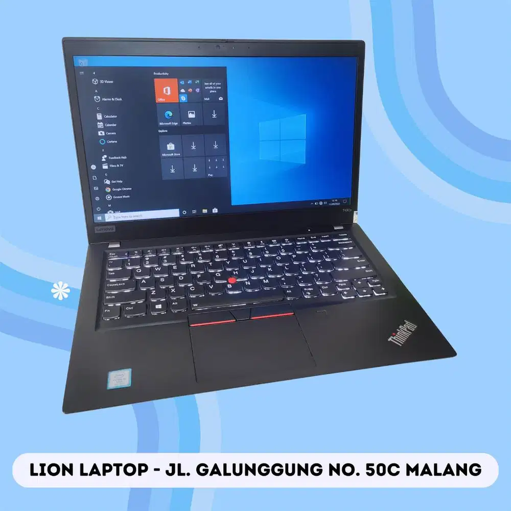 RAM 16GB SSD 512GB Core i5 Slim Lenovo Thinkpad T490s [10|06]