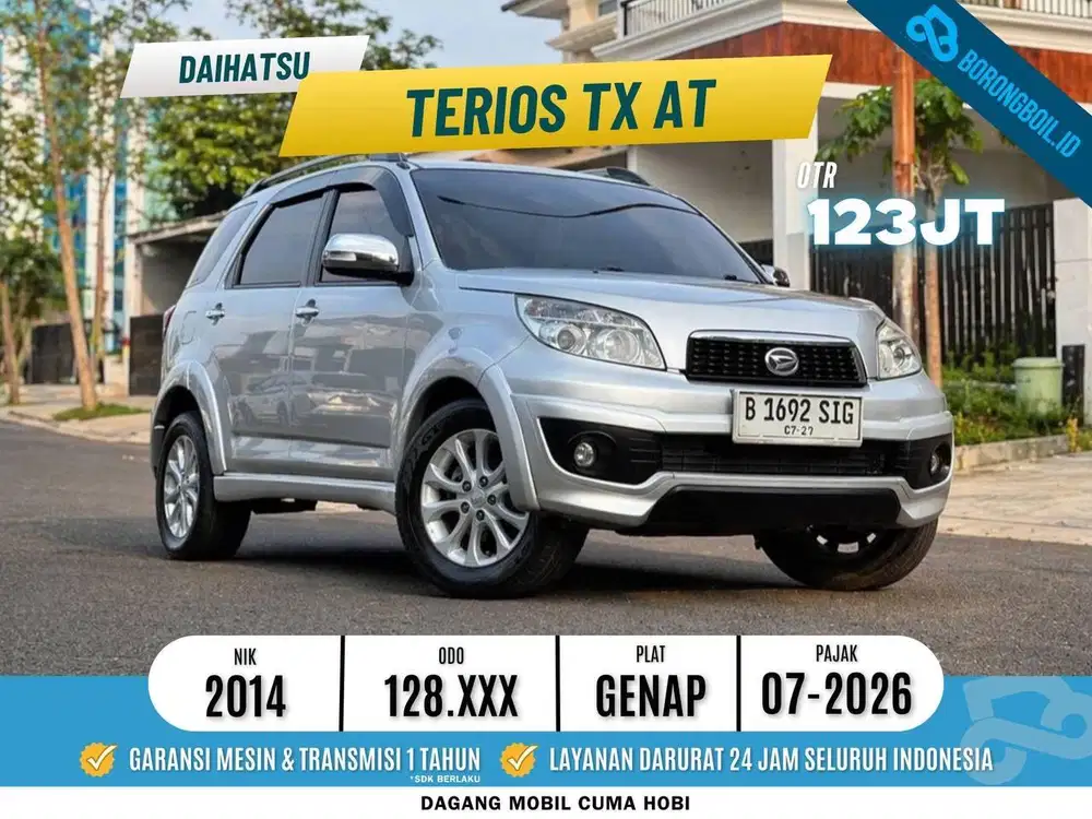 TERMURAH!!TERIOS TX AT 2014 SIAP PAKAI