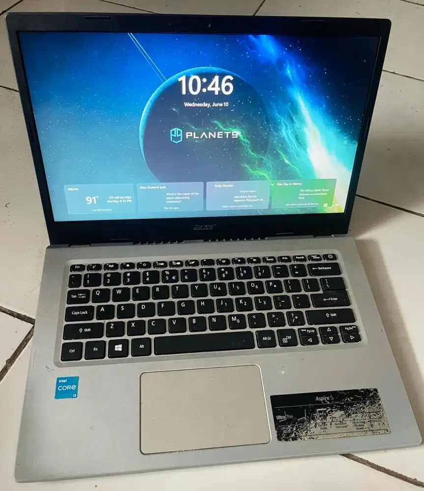 Acer 5 core i3 batre masih awet