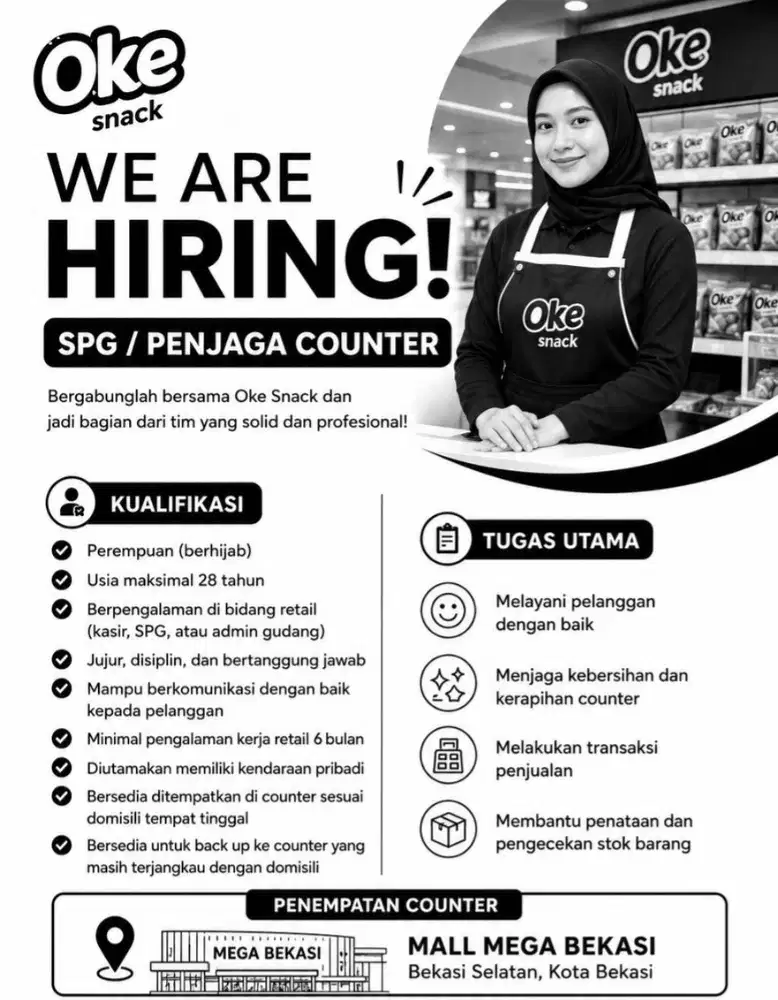 URGENT SPG MEGA BEKASI ( MBH )