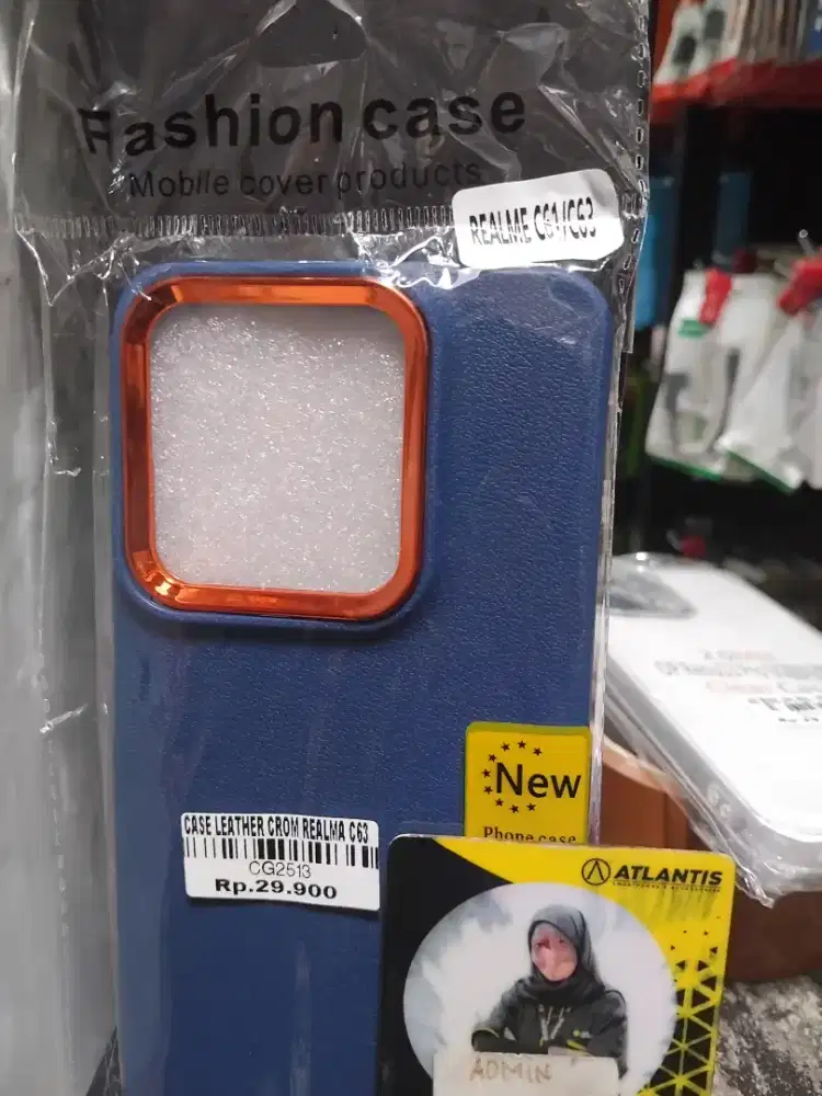 CASE LEATHER CROM REALME C63 | ATLANTIS DAHSYAT