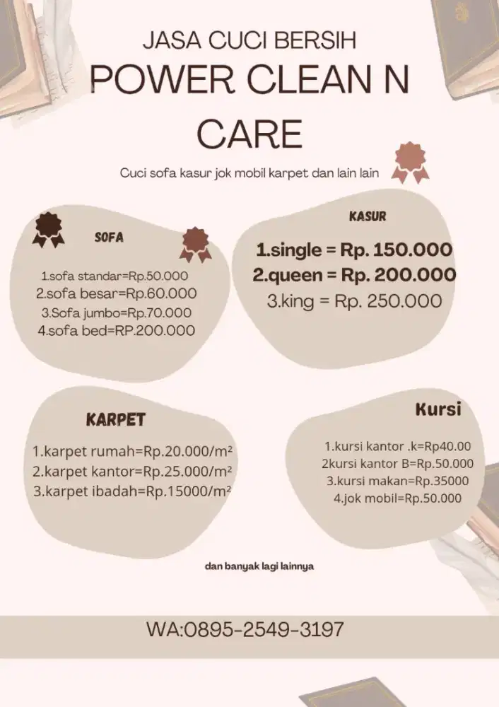jasa cuci sofa&kasur clean&clear