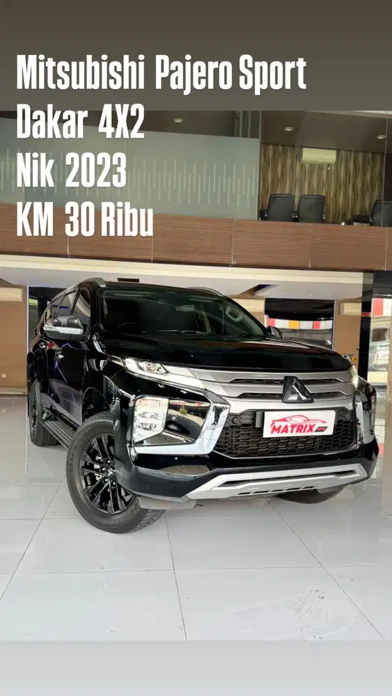 Mitsubishi Pajero Sport Dakar 4X2 Nik2023 Black Siap pakai