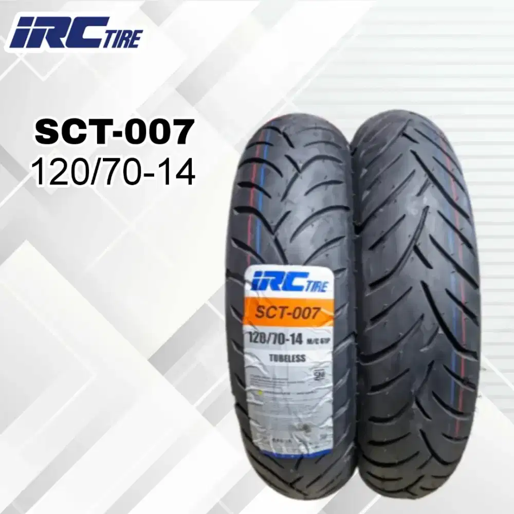 BAN BARU 120/70 R14 IRC TUBBELES