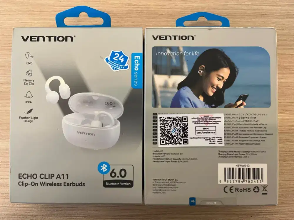HF TWS Vention Clip A11 White Rp 248.000