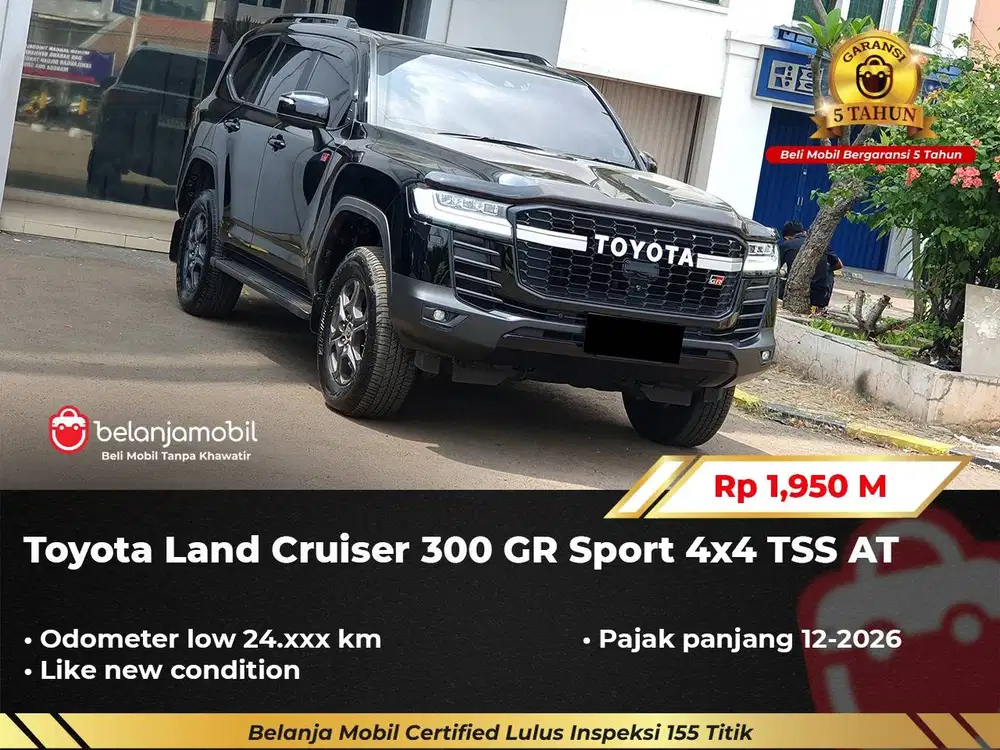 [ LOW KM 24RB ] Toyota Land Cruiser LC 300 GR Sport 4x4 TSS 2023/2024