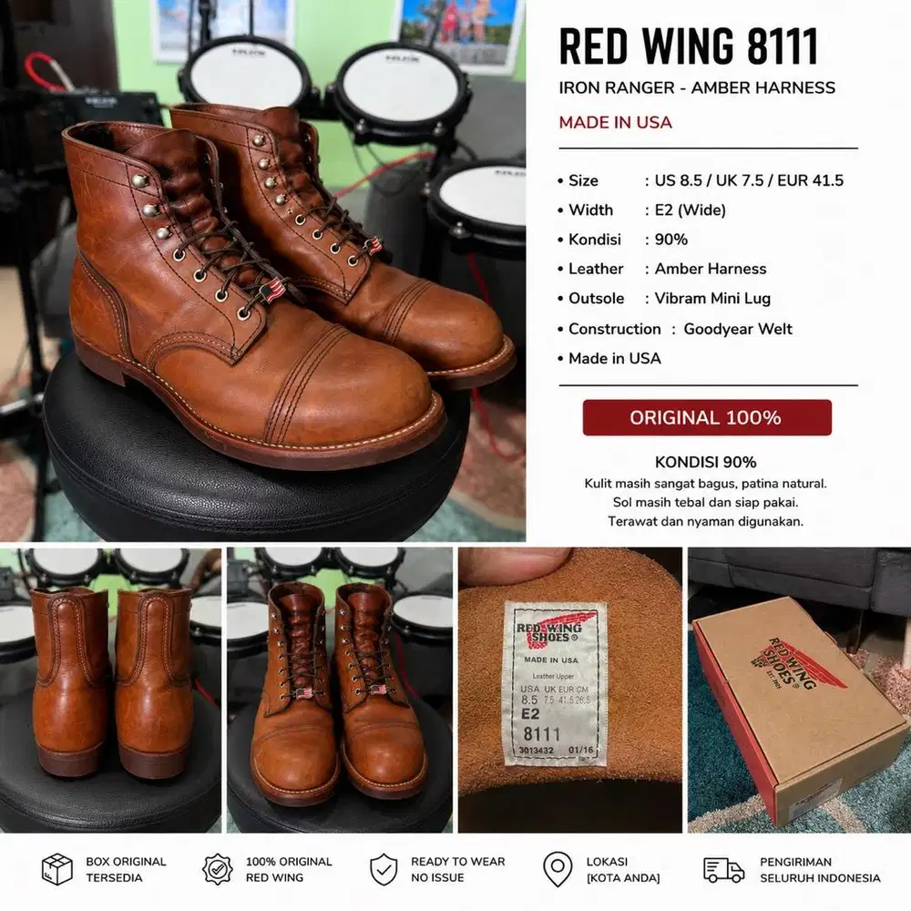 Wts Redwing Iron Ranger 8111