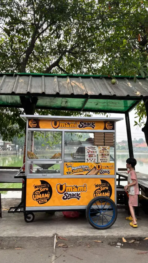 [Termurah] Gerobak Jualan Premium Murah Baru Bekas Fried Chicken
