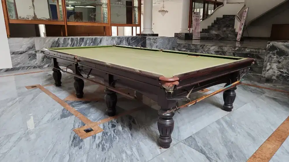 Meja biliard kayu jati