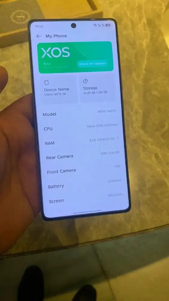 Infinix note 50 8/256 mulus terawat fullset