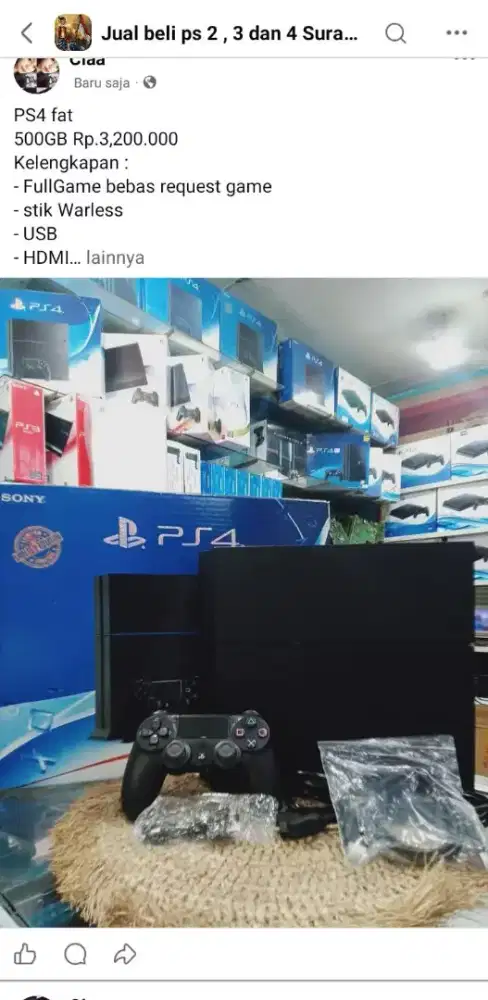 Ps4 fat hdd 1tb fulshet fulgame