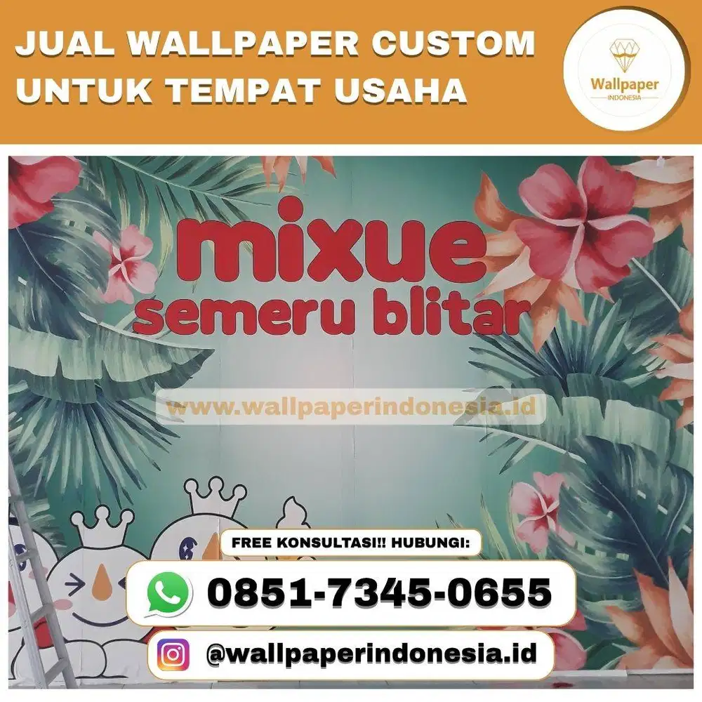 JUAL WALLPAPER CUSTOM UNTUK TEMPAT USAHA