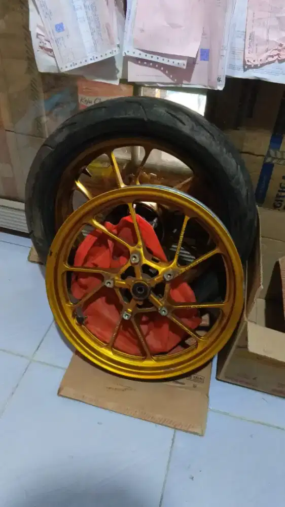 JUAL VELG R15V3 PLUS CAKRAM DEPAN BELAKANG