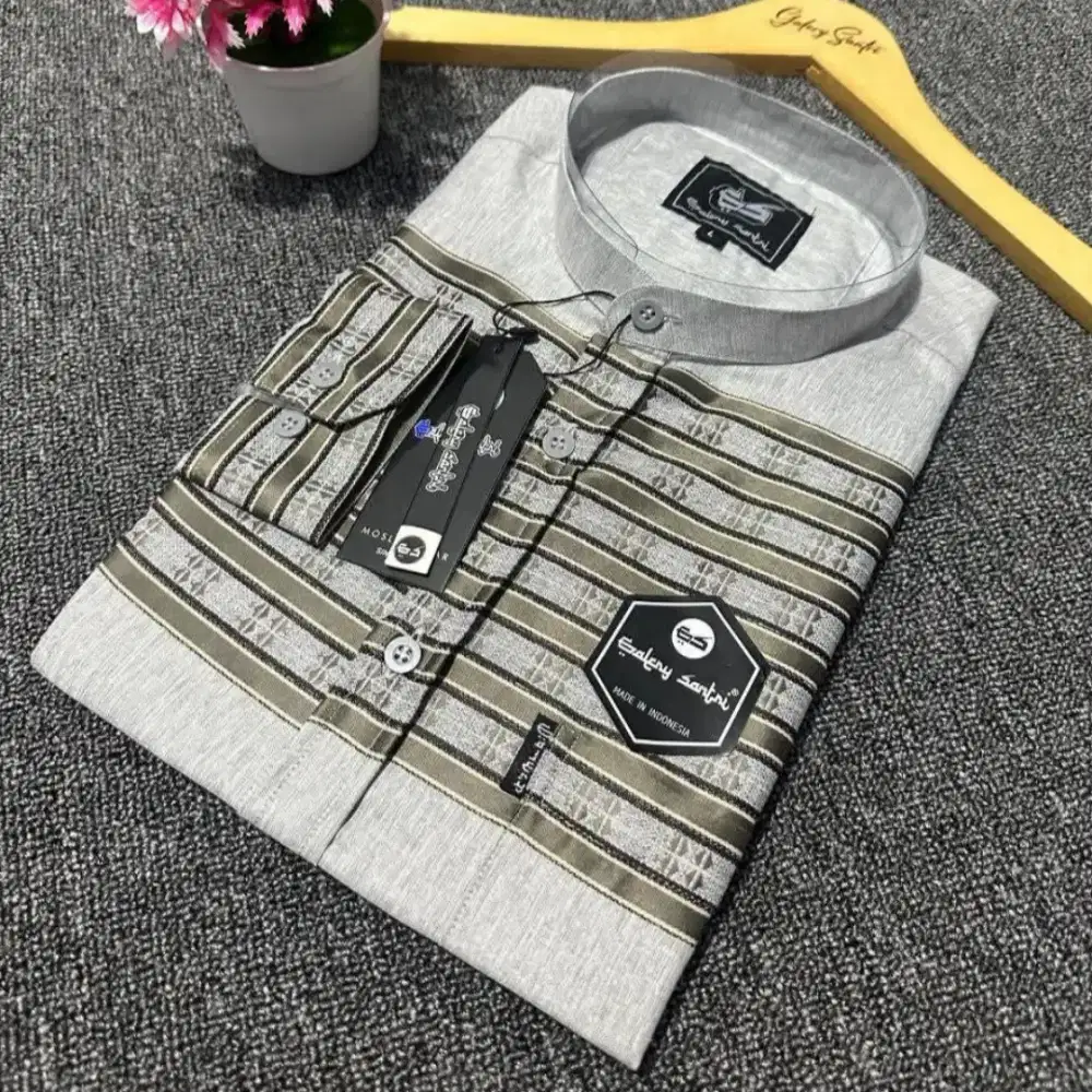 KEMEJA KOKO - KEMKO MOTIF SALUR - KATUN MADINAH SONGKET