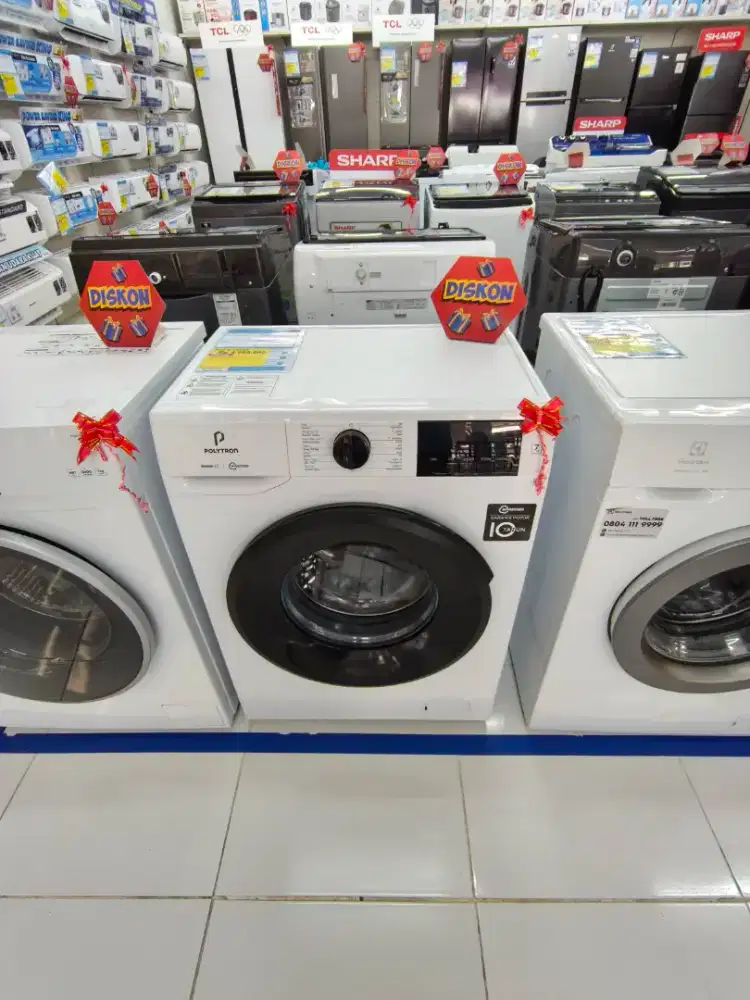 Mesin Cuci Front Loading 7kg Polytron