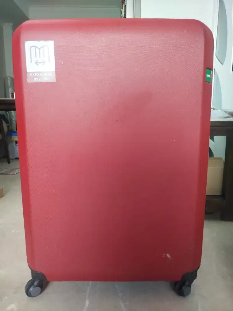 Preloved Koper LOJEL Merah 4 Roda Ukuran Besar 119 Liter