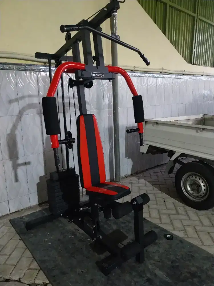 PROMO BARU ALAT FITNESS HOME GYM 1 SISI SIAP KIRIM COD RAKITNYA
