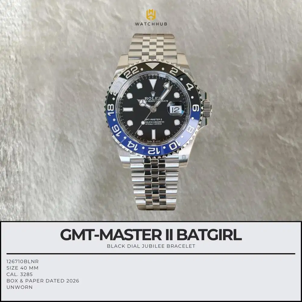 Rolex GMT-MASTER II Batgirl 126710BLNR