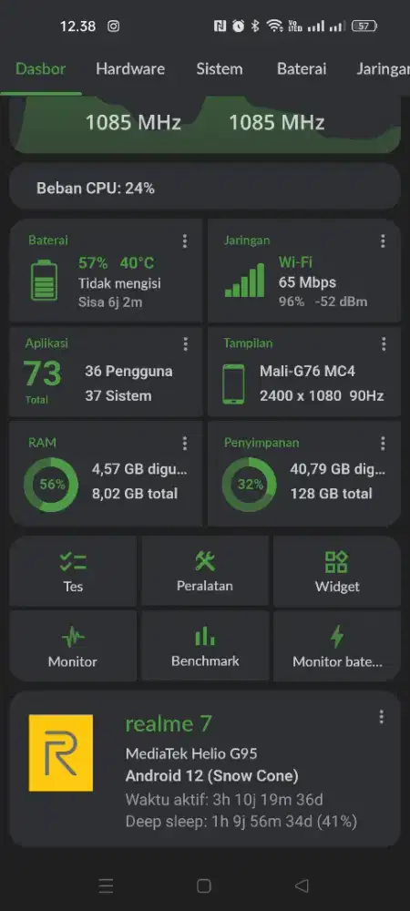 Realme 7 NFC , Ram 8/128gb