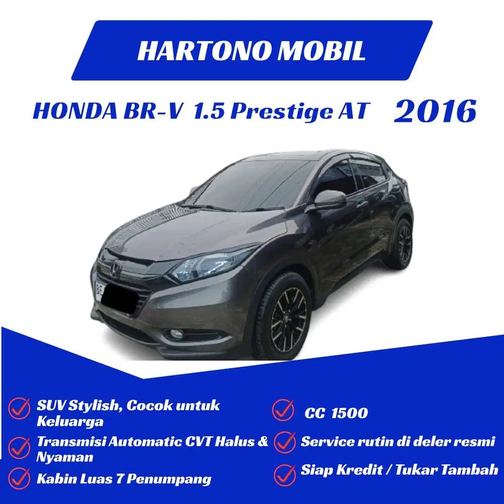 Honda BRV 1.5 E CVT Prestige 2016