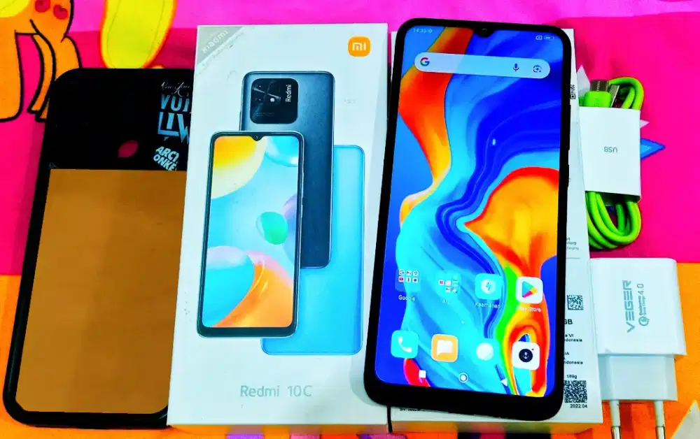 REDMI 10C 4+2GB/128GB LENGKAP ORI