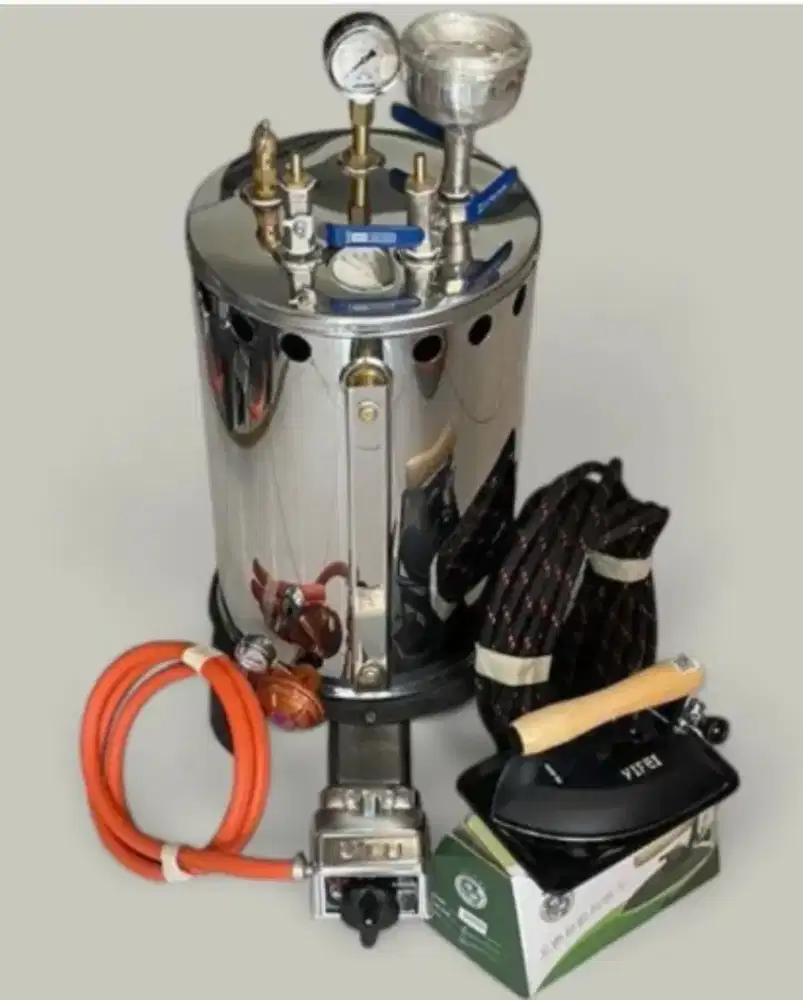 Setrika Uap Boiler Laundry 20 L fullset