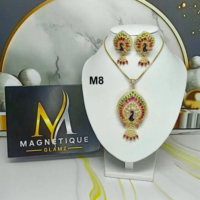 SET KALUNG INDIA PREMIUM WEDDING PERNIKAHAN BEAUTIFULL PEACOCK SERIES