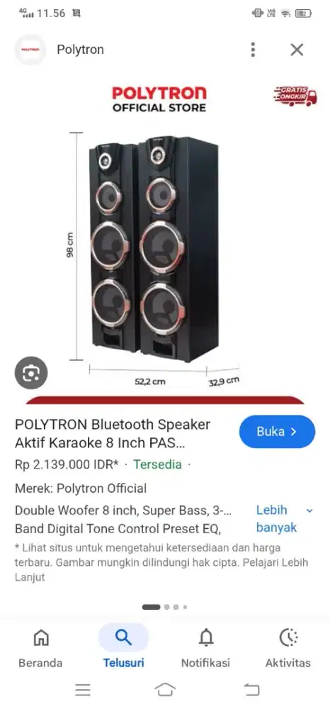 Dijual  barang elektronik