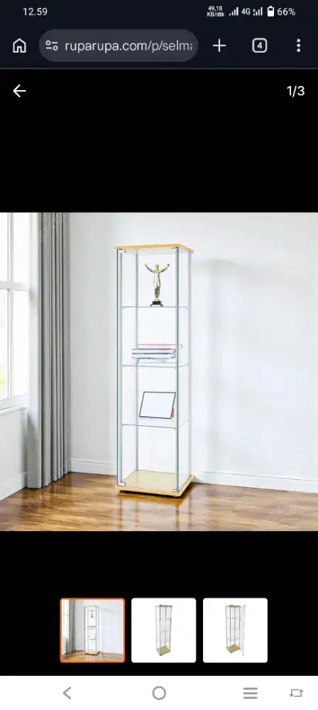 PROMO!! SELMA GAZEL CURIO ETALASE PAJANG 4 TIERS