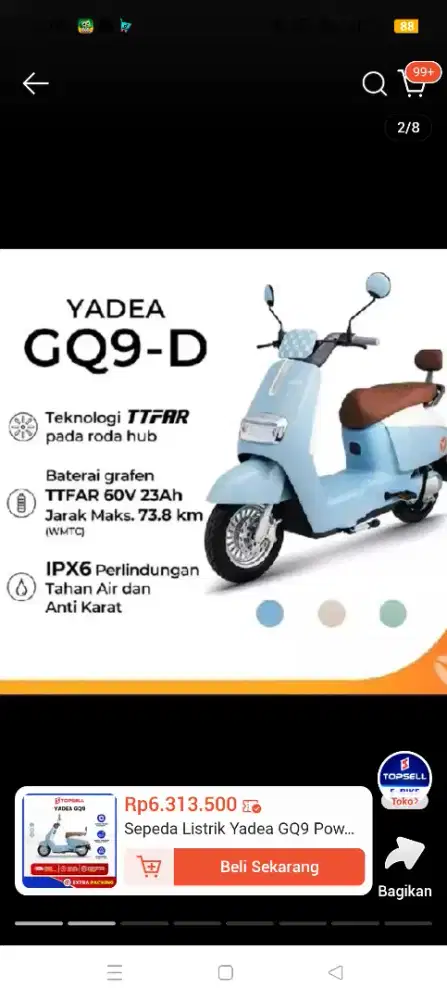 Sepeda Yadea GQ9 - D