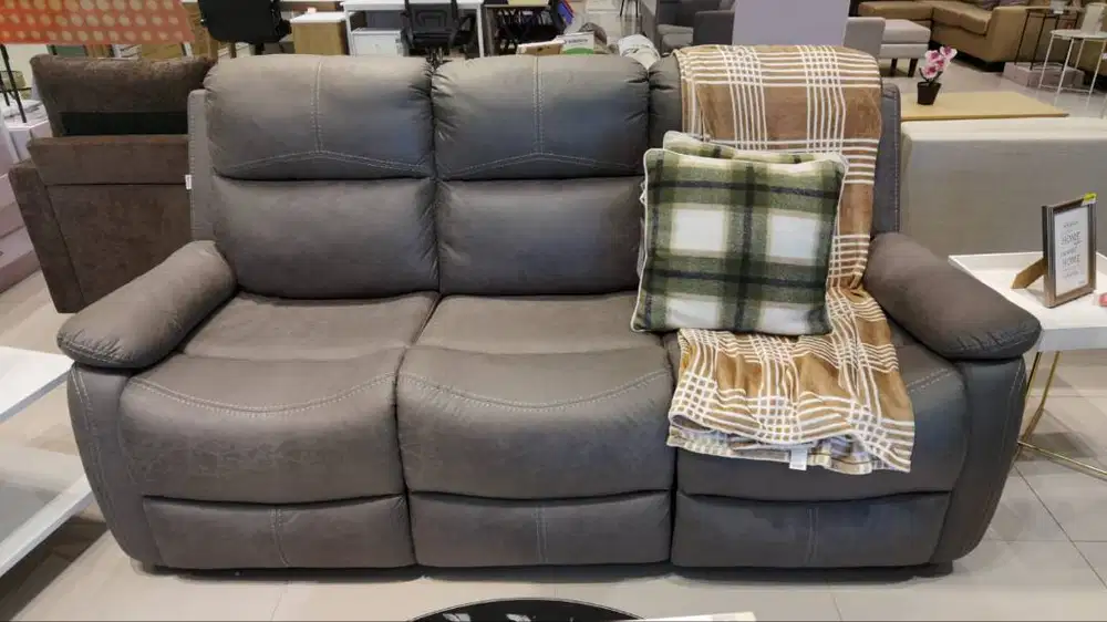 PROMO CUCI GUDANG SOFA RECLINER 3 SEATER