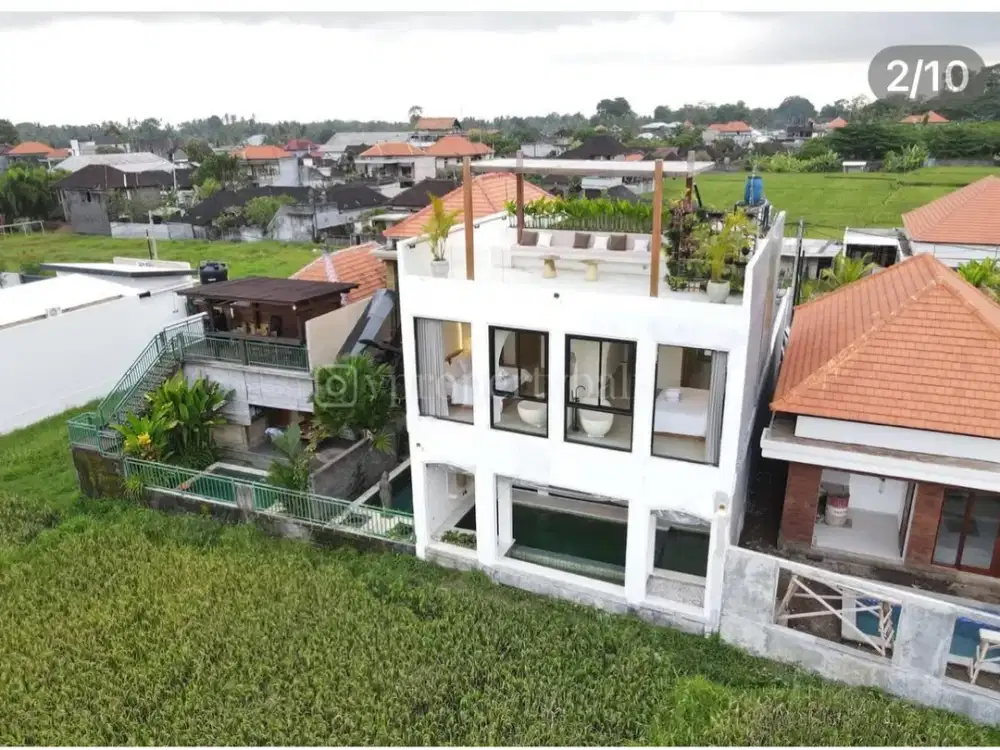 MODERN TROPICAL VILLA WITH RICEFIELD VIEW IN UBUD