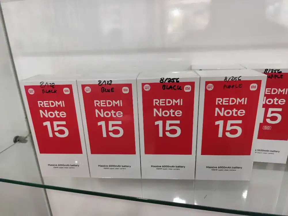 Redmi Note 15 New,HARGA PROMO + FREE TUMBLER,Bisa COD