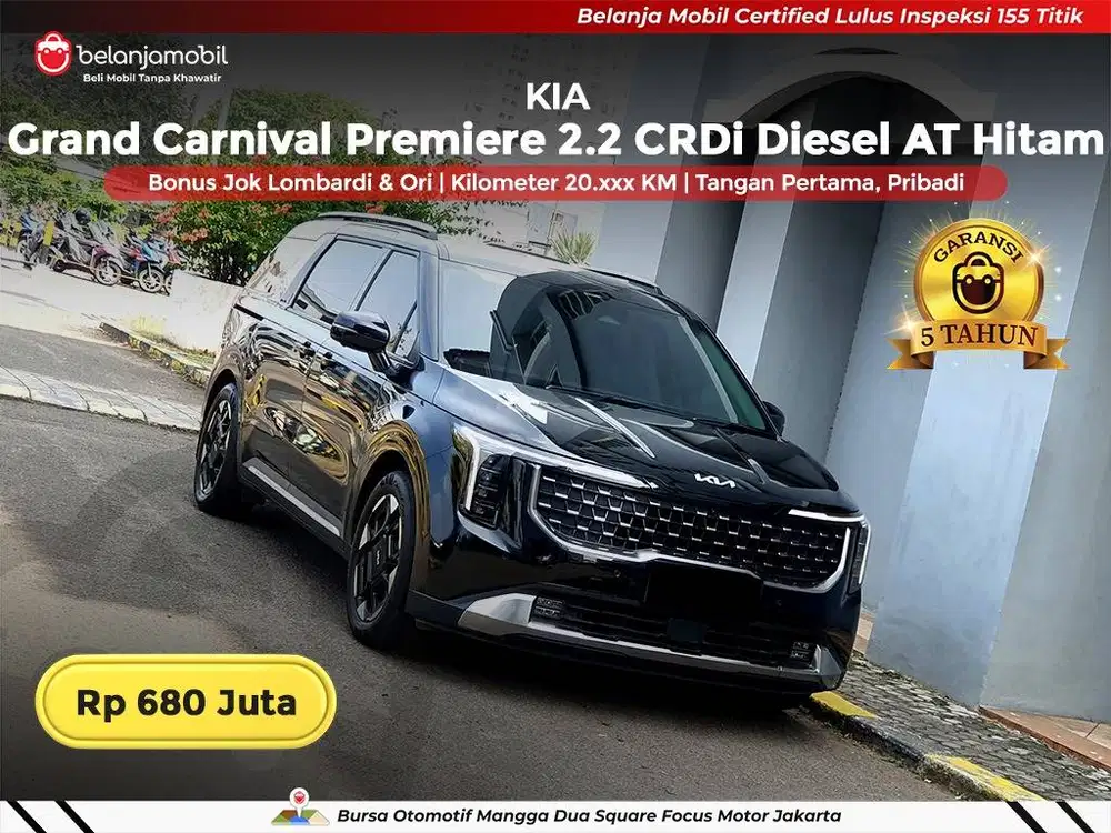 [ JOK LOMBARDI ] Kia Grand Carnival Premiere 2.2 Diesel 2024 2025