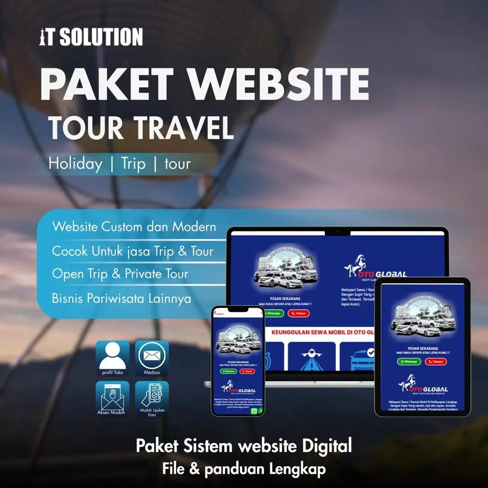Pembuatan Website Tour Travel Profesional
