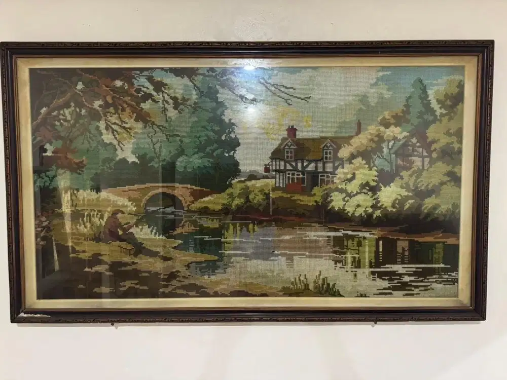 Lukisan Vintage (Mancing)