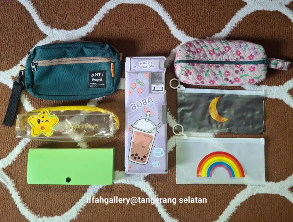 Tempat Pensil Anak dan Dewasa 1 Set 7 Pcs Murah Normal Siap Pakai