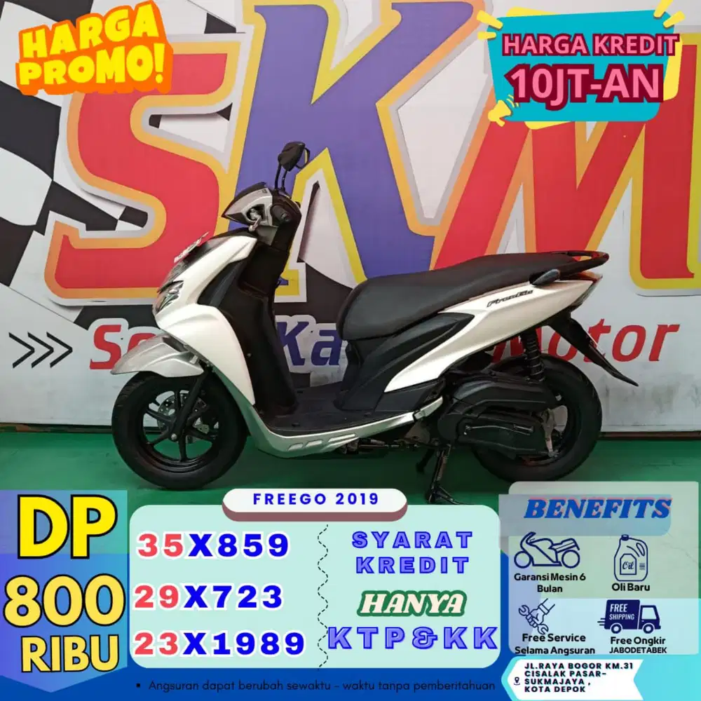 Proses 1hari dp 800rb kredit freego 2019