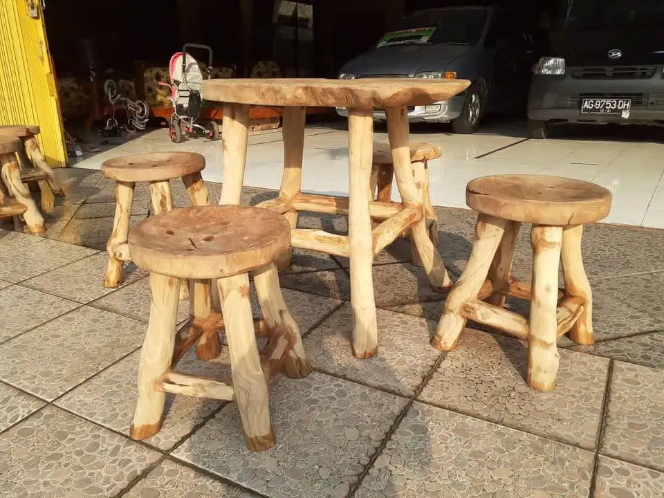jual meja kursi jati sekoto kediri jatim