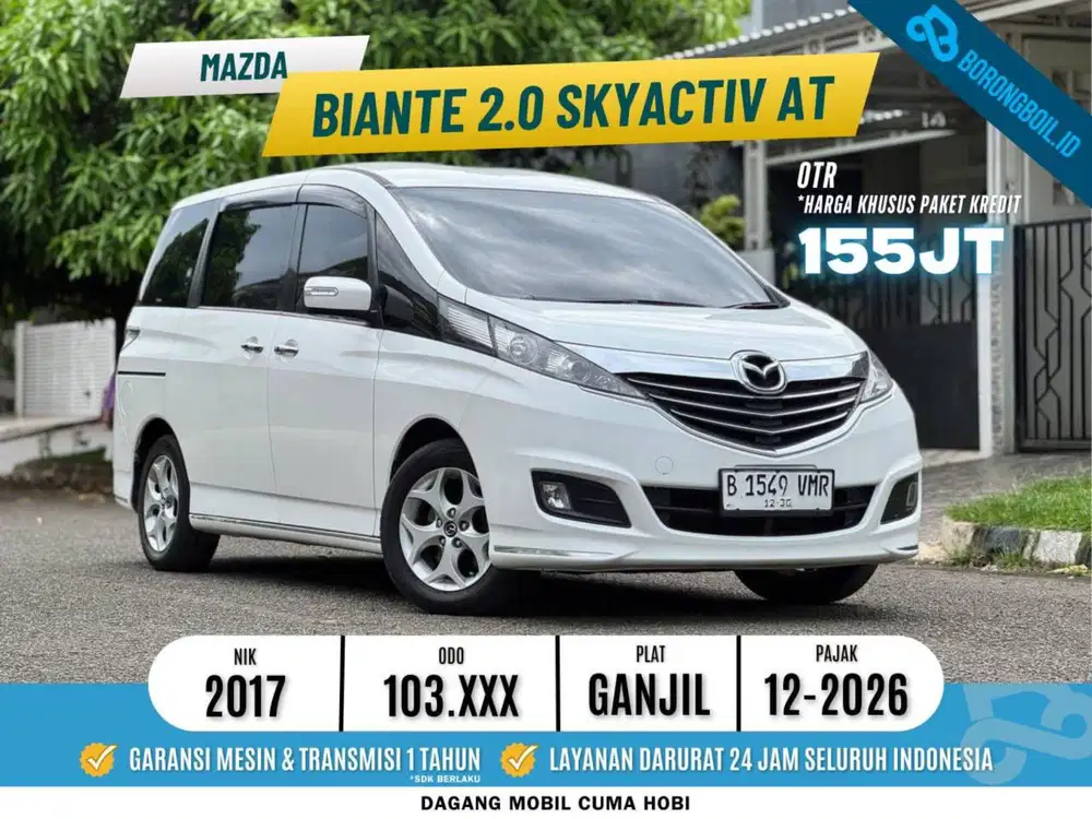 NEGO SAMPE DEAL! MAZDA BIANTE 2.0 AT PUTIH 2017