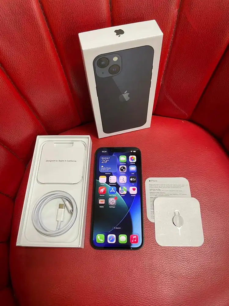 iPhone 13 128gb Midnight Bea Cukai Setara iBox Sinyal Permanen Fullset