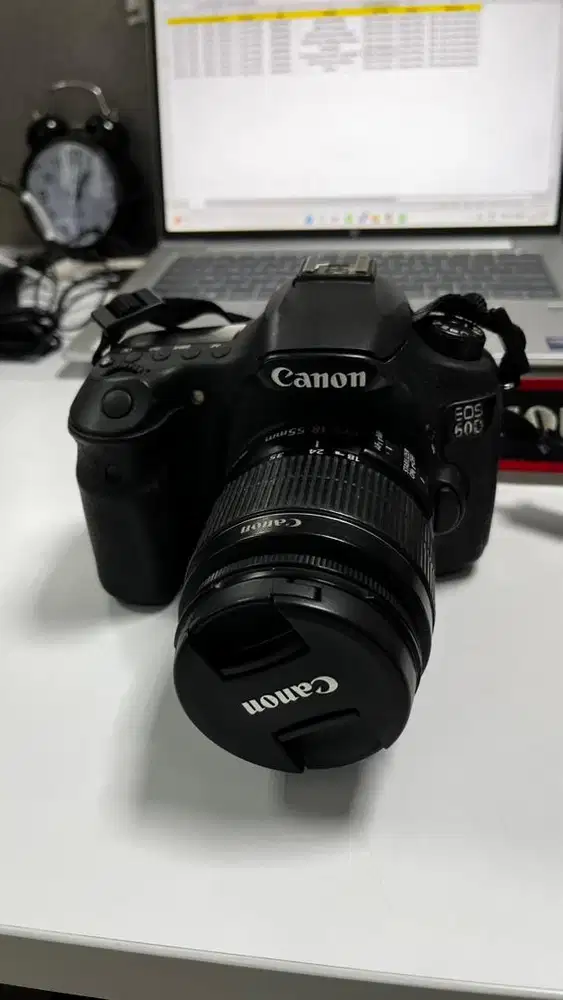 Canon EOS 60D Lensa Kit, Mesin Normal, Fullset