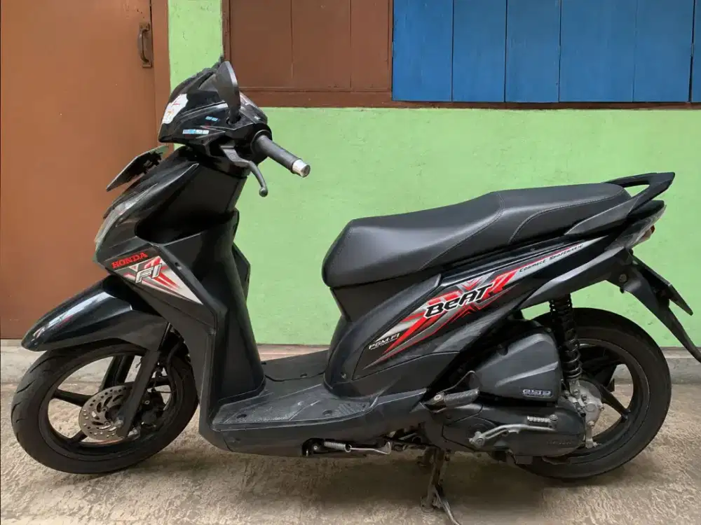 Honda Beat FI ESP 2016 Hitam Stater Halus