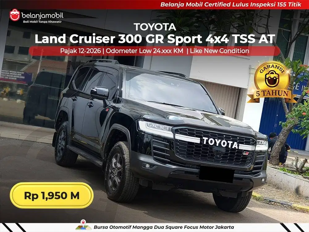 [ LOW KM 24RB ] Toyota Land Cruiser LC 300 GR Sport 4x4 TSS 2023/2024